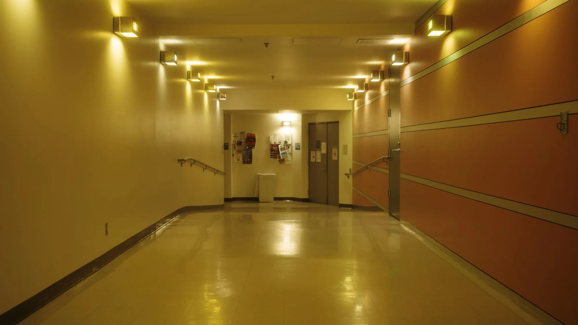 Well-lit hospital corridor representing modern healthcare infrastructure